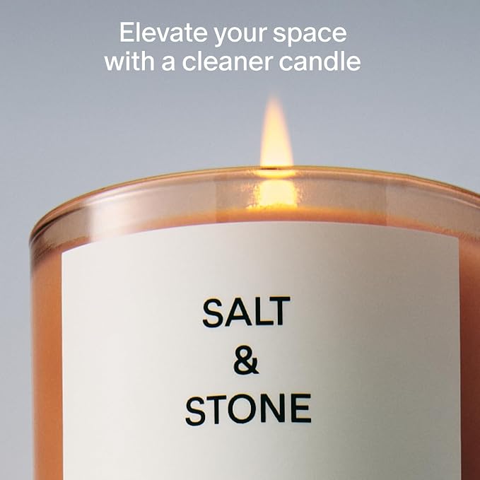 Salt & Stone Scented Candle for Women & Men | Coconut & Soy Blend Wax | - Image 2
