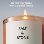 Salt & Stone Scented Candle for Women & Men | Coconut & Soy Blend Wax | - Image 2