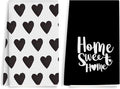 2PCS Cute Heart Love Home Sweet Home Valentine's Kitchen Towels, Valentines Day by Unknown