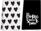 2PCS Cute Heart Love Home Sweet Home Valentine's Kitchen Towels, Valentines Day by Unknown