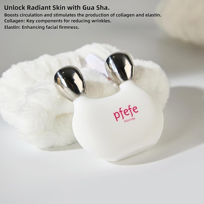 Stainless Steel Bunny Gua Sha & Face Roller, Cryo Rabbit Massager - Image 6