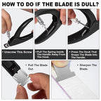 GA&EN Black Adjustable Artificial Acrylic Fake Nail False Nail Tip Clipper - Image 4