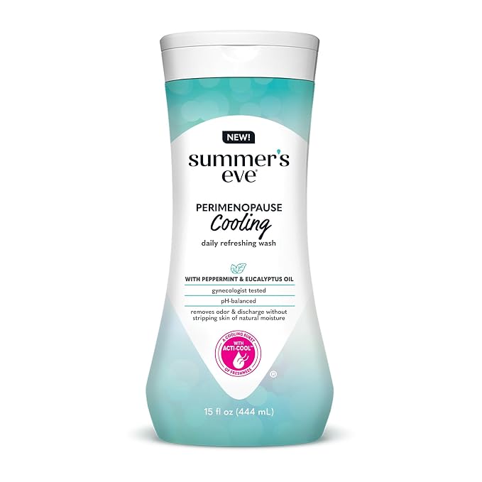 Summer's Eve Perimenopause Cooling Wash, Cooling pH-Balanced Formua by SummersEve