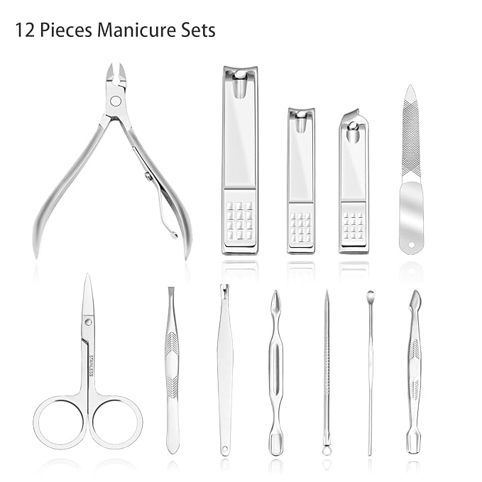 ZIZZON Nail Clippers Kit Manicure Pedicure Set - Image 3