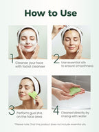Gua Sha Facial Tools, Natural Jade Stone Guasha Tool - Image 5