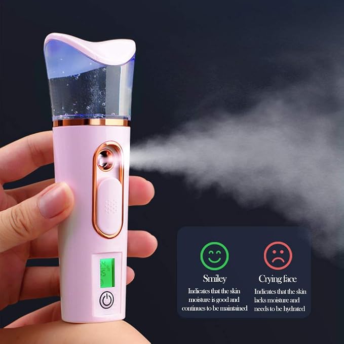 Handy Nano Facial Mister with Skin Analyzer Moisture Tester, Portable Nano Mist - Image 4
