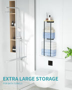 Towel Racks for Bathroom, 2 Tier Wall Towel Holder - Image 3