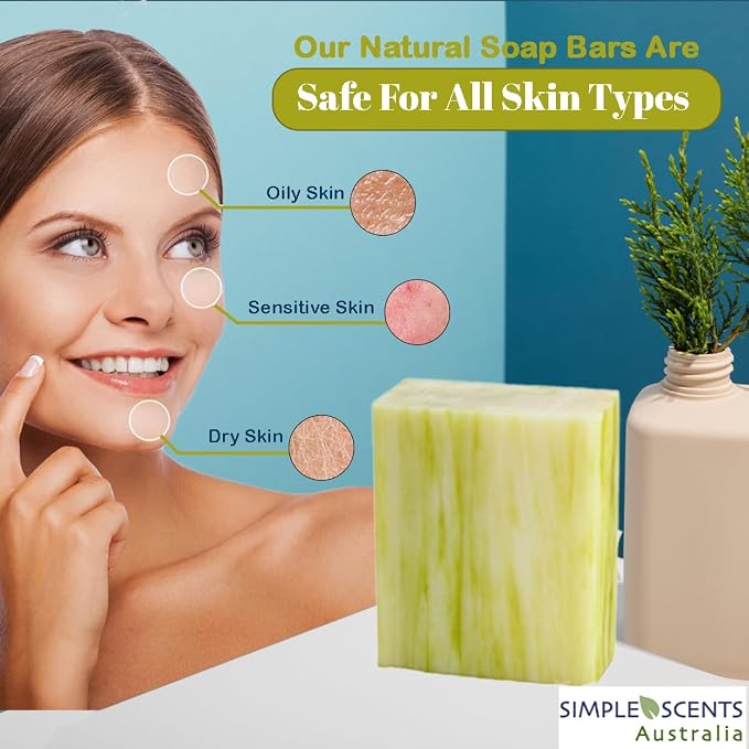 Simple Scents Australia Lemongrass Scented Natural Soap Bars, 3.5oz - Image 5