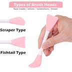 RamPula Silicone Face Mask Brush, Facial Mud Mask Applicator Brush Flexible - Image 5