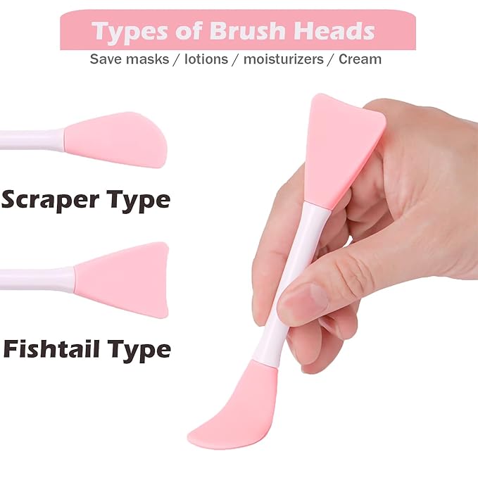 RamPula Silicone Face Mask Brush, Facial Mud Mask Applicator Brush Flexible - Image 5