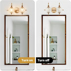 Brushed Antique Brass Bathroom Vanity Light Fixture Vintage Style - Image 6