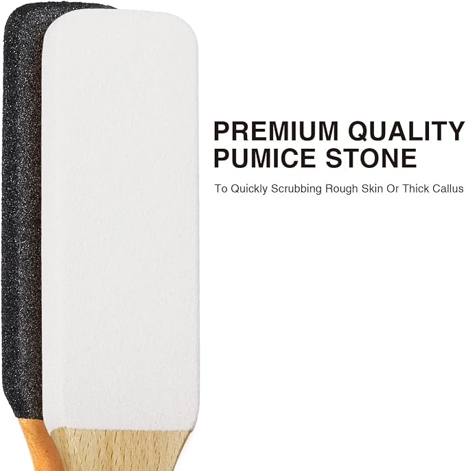AM 8:00Pumice Stone Foot File, 2 Pack Callus Remover - Image 8