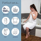 InfuseZen Stonewashed Turkish Bath & Beach Towel –100% Organic Turkish Cotton - Image 5