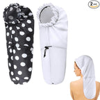 2 Pcs Large Shower Cap for Braids, Extra Long Shower Cap for Women Long Hair & by Unknown