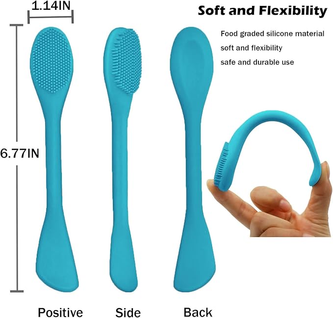 RamPula Pore Brush & Face Mask Applicator, Lymphatic Drainage Brush | Face - Image 7