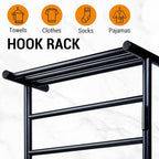 MyGift 4 Tier Wall Mounted Bathroom Towel Warmer Rack - Image 3