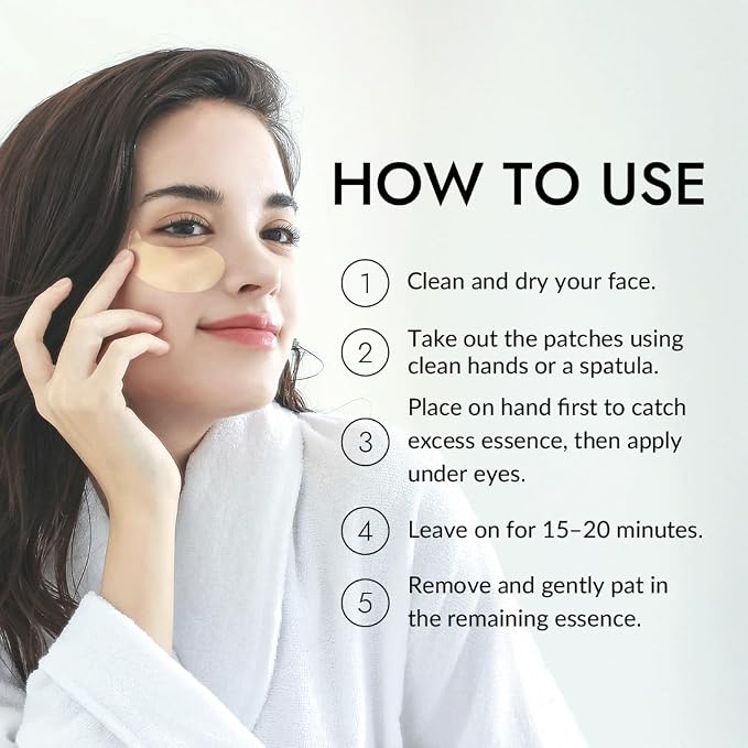 MIZON Under Eye Patches for Puffy Eyes & Dark Circles, 24K Gold & Snail Mucin - Image 7