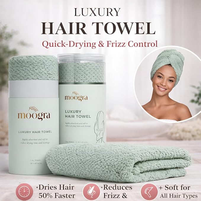 Luxury Microfiber Hair Towel Wrap - Image 2