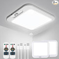 wowatt 2Pcs Rechargeable Battery Operated Ceiling Light, Motion Sensor Light by wowatt