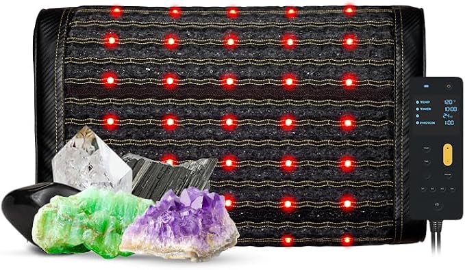 HealthyLine Jet Mat Pillow – Far Infrared Gemstone Heating Pad by HealthyLine
