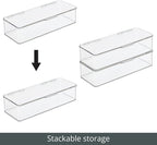 mDesign Makeup Storage Stackable Organizer Box - Image 5