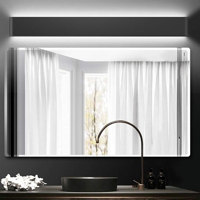 Aipsun 43.3in/40W Modern Black Vanity Light Fixtures LED Black Bathroom Wall - Image 6