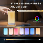 Touch Night Light Rechargeable LED Mood Lamp 7 RGB Color Ambience Lighting - Image 4