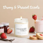 Strawberry Vanilla Highly Scented Candle - Image 2