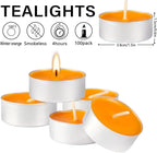 100 Pack Scented Tealight Candles 4 Hours, Winter Orange Aromatherapy Candles - Image 4