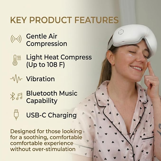 STRIDEFLOW Gentle Eye Massager for Dry Eye & Migraine Relief, LIGHT Air - Image 3