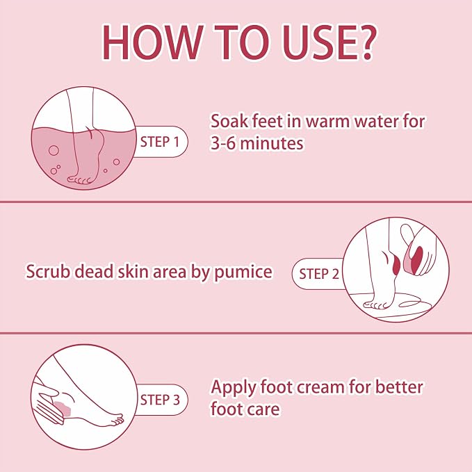 NOVAL Pumice Stone for Feet Scrubber Dead Skin Disposable Foot Pumice Foot - Image 5