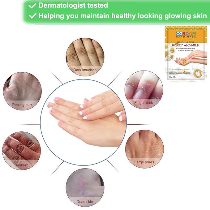 Hand Mask Moisturizing Glove 3 pack, Hand Peel Mask Exfoliating Gloves - Image 6