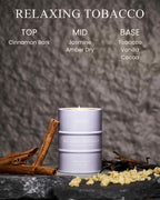M&SENSE Tobacco Vanilla Scented Candles Natural Non Toxic, Aromatherapy Candle - Image 2