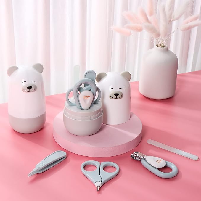 Baby Nail Clippers Set with Cute Case, Infant Fingernail and Toenail File Kit - Image 2