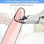 CGBE Cuticle Trimmer, Professional Cuticle Nippers Remover Tools, Non-slip - Image 3