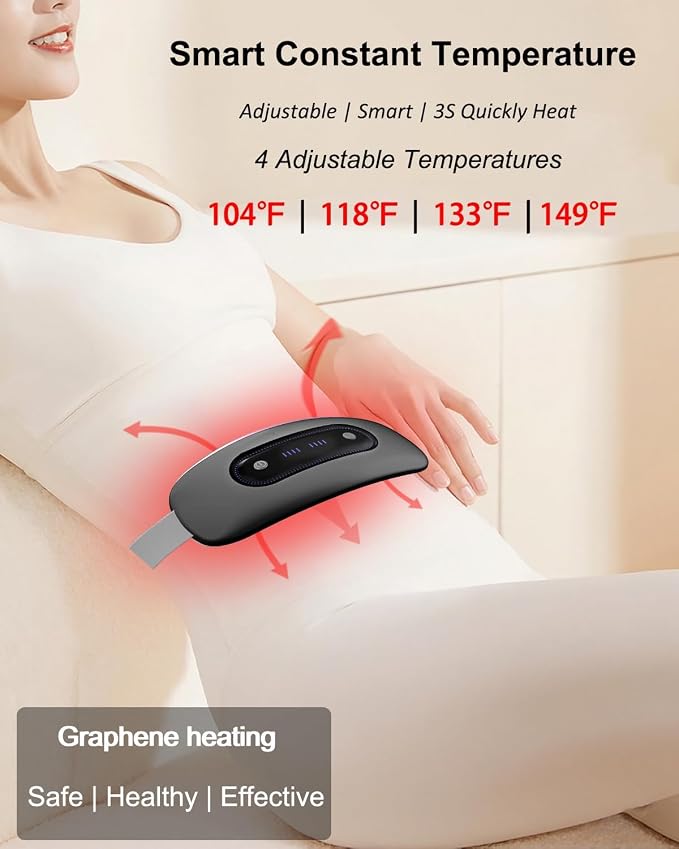 Electric Heating Pad, Portable Cordless Menstrual Heating Pad - Image 2