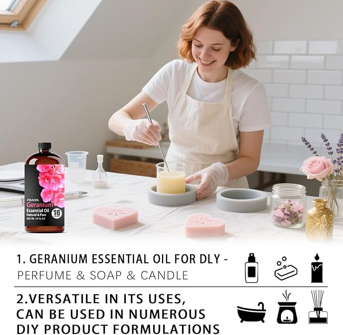 Geranium Essential Oil, Geranium Oil 16 Fl Oz 480 ML - Image 7