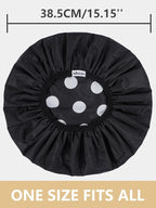 Years calm Shower Caps for Women Reusable Waterproof, Double Layer Waterproof - Image 9