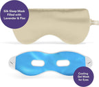 ASUTRA Silk Eye Pillow for Sleep, Champagne - Image 9