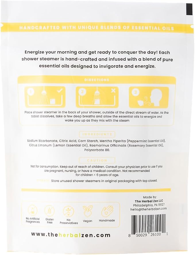 Morning Energy Shower Steamers Aromatherapy 10 Pack - Image 9