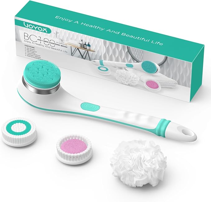 VOYOR Electric Silicone Body Scrubber, Back Scrubber by VOYOR