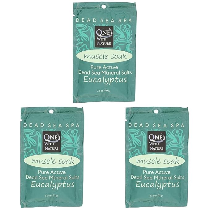 One With Nature Bath Salt Green Eucalyptus, 2.5 Ounce by OneWithNatureBedu
