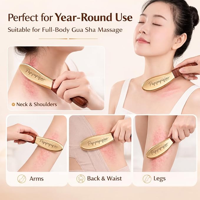 Copper Brass Gua Sha Muscle Scraper Tool - Image 7