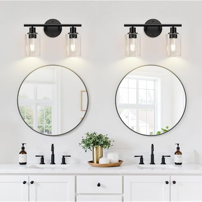 Zarbitta 2-Light Bathroom Light Fixtures, Bathroom Wall Lamp - Image 7