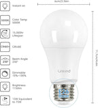 Linkind A19 LED Light Bulbs Dimmable, 75W Equivalent, E26 Base, 5000K Daylight - Image 2