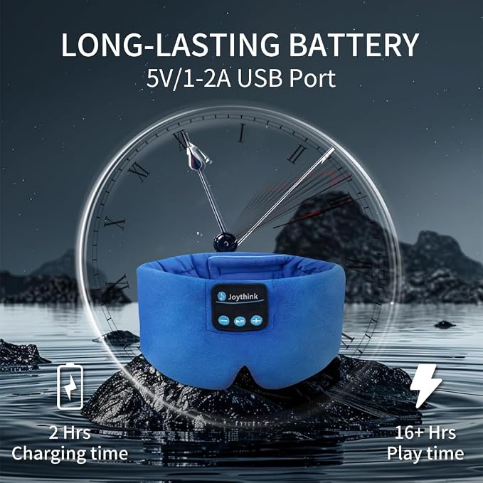 Joythink Sleep Headphones Bluetooth Headband Sleeping Eye Mask Kids Children - Image 5