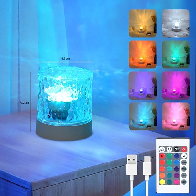 Vcwtty Northern Lights Projector, 16 Colors Ocean Wave Light Projector by VcwttyUS