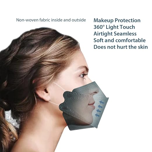 Borje KN95 Face Masks for Adults 50 Pack, 5-Ply Emerald Green Disposable Face - Image 6