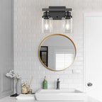 Bathroom Vanity Light, 2-Light Modern Matte Wall Sconce Lighting - Image 3