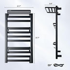 LANMEL 2 in 1 Towel Warmer Rack & Towel Rack Wall, 10 Bars Electric Wall - Image 2